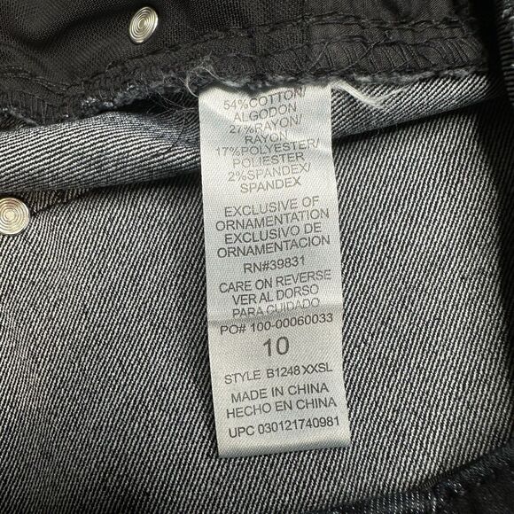 Democracy Jeans Womens 10 Skinny Ab Technology Blue Stretch Denim Booty Lift EUC - Picture 10 of 12